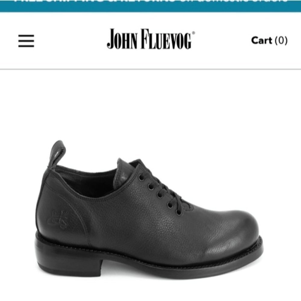John Fleuvog, Simple living black Winch shoe Women's 10, men's 8.5 - Picture 2 of 15